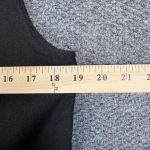 Untuckit Women's Small Black Maroon‎ Wool Double Breasted Long Vera Vest thumbnail 5