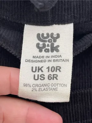 Lucy & Yak Black Organic Cord Dungarees US 6 UK 10 Whimsigoth Overalls thumbnail 9