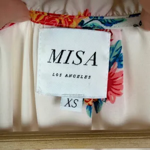 MISA Los Angeles‎ Ximena Mini Dress Size XS Floral Smocked Boho Flowy Festival thumbnail 8