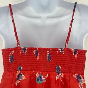 American Eagle Y2K Babydoll Top Sz XS Coquette Satin Festival Smocked Cottage thumbnail 7