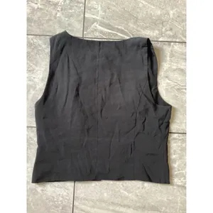 Madewell Katrina Black Button Front Vest Modal Blend V-Neck NM422 Womens Size 6 thumbnail 8