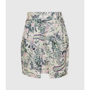 Reiss NWT Amy Skirt Size UK 14 / US 10‎ Multicolor Paisley Pleated Mini Pencil thumbnail 2