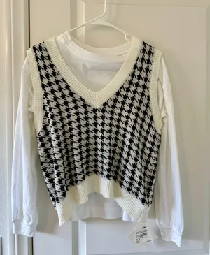 Chessboard Jing Shirt New Multiple Size M thumbnail 1