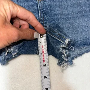 Topshop high rise a-line denim shorts sz 8 thumbnail 5