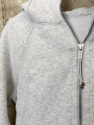 Lululemon Scuba Hoodie Light Cotton Fleece, Heathered Core Ultra Light Grey thumbnail 3