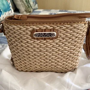 Brighton Emme woven crossbody bag with heart charm and dust bag thumbnail 11