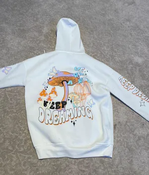 Orange Kiss Graphic zip up hoodie thumbnail 3