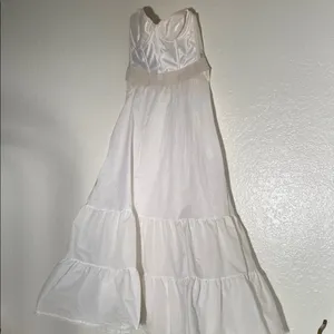 Vintage Wedding‎ White Lace Dress Size M thumbnail 11