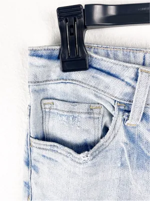 VERVET Light Wash High Rise Wide Leg Cargo Denim Jeans 25 Casual Neutral Boho thumbnail 8