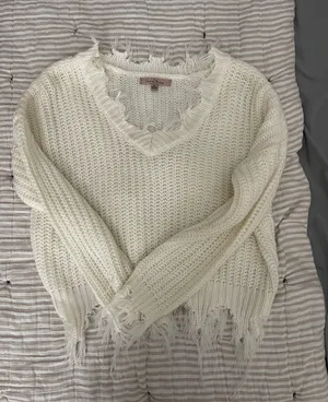 Love Tree Fringe Sweater thumbnail 1