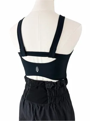Free People Movement Halter Neck Romper Black Size Small thumbnail 7