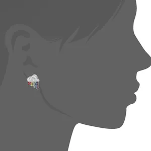 NWOT Kate♠️Spade Into the Sky Rainbow Cloud Stud Earrings thumbnail 5
