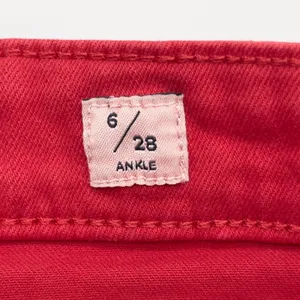 Lucky Brand Bridgette Skinny Jeans Women 6/28 Red‎ Stretch Ankle Indie Minimal thumbnail 9