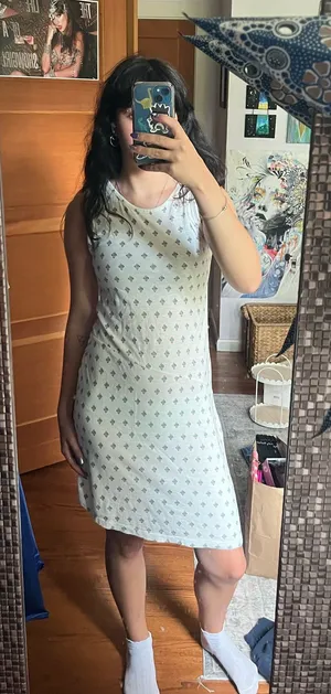 Carve Designs White Dress with Pattern thumbnail 1