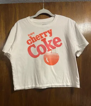 Mighty fine Cherry Coke Graphic Crop Tee thumbnail 1