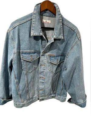 VTG 80/90’s Georges Marciano Denim Jean Jacket medium blue wash Size Medium thumbnail 1