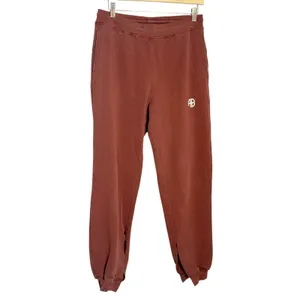 Anine Bing Sport Dark Cherry Tyler Split Hem Athleisure Sweat Joggers XS thumbnail 2
