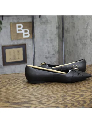 NWT A New Day Womens Valentina Pointed Toe Buckle Ballet Flats 94462477 Black 6M thumbnail 7