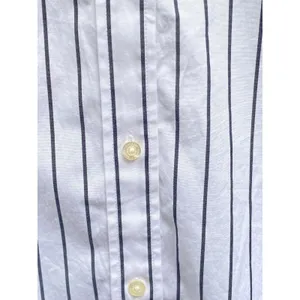 Lauren Ralph Lauren Sz L Preppy Classic White black striped button down shirt thumbnail 6