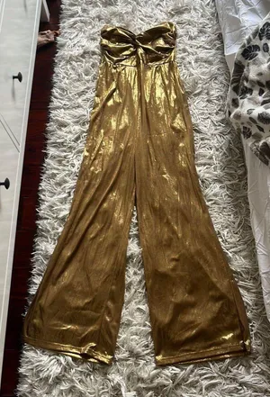 Cider Gold, Jumpsuit, And Strapless thumbnail 1