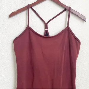 LULULEMON Power Y Tank Luon Bordeaux Drama Maroon Tank Size 10 thumbnail 5