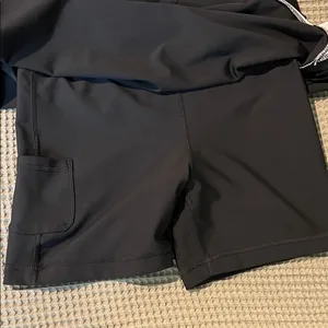 Sage Collective Black Tennis Dress with White Trim and Front Zip thumbnail 3