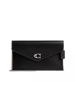 Coach Essential Small Leather Clutch Chain Crossbody Purse thumbnail 3