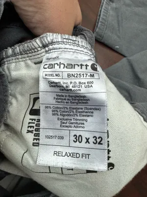 Carhartt Mens Relaxed Fit Pants in Gravel Grey Size 30x32 thumbnail 6