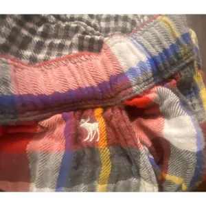 Abercrombie & Fitch Sleep Plaid Pajama Lounge Pants Red Multicolor Med Cozy thumbnail 6