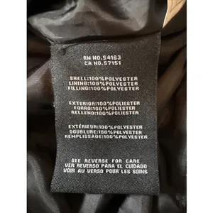 Cole‎ Haan Women's Black Chevron Quilted Puffer Vest Sz Large thumbnail 6