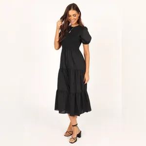 Petal & Pup Black Midi Dress thumbnail 3