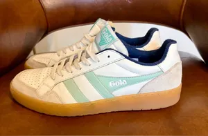 Gola Eagle '86 Sneakers light Blue and White womens size 10 terry towel lining thumbnail 1