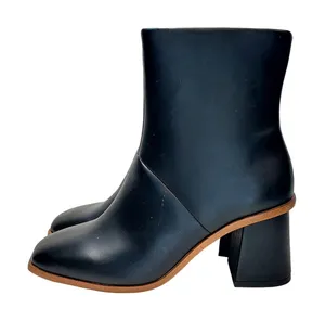 NWT Time and Tru Women's Square Toe Sz 8 Dress Boots Booties Black thumbnail 1
