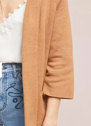 Anthropologie Tan Belted Cardigan thumbnail 3