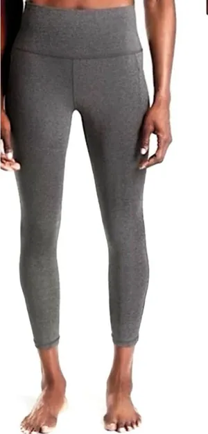 Athleta Salutation Stash High Rise 7/8 Legging Sz 2X Heather Gray Hip Pockets thumbnail 1
