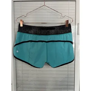 Lululemon Run: Speed Short Blue‎ Tropics / Black Dune Size 6 thumbnail 7
