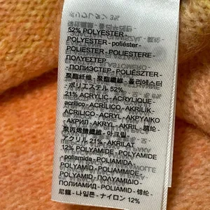 Levi's Cloud Orange Yellow Gradient Crewneck Oversized Sweatshirt Sweater Top L thumbnail 5