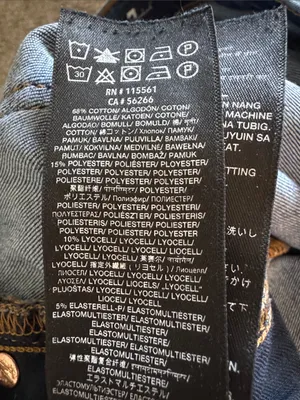 7 For All Mankind Cropped Alexa Blue Raw Hem Denim Jeans Size 28 thumbnail 12