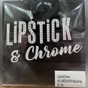NWT Halloween Happy Mail Earrings by 50's Vintage Dame x Lipstick & Chrome thumbnail 3