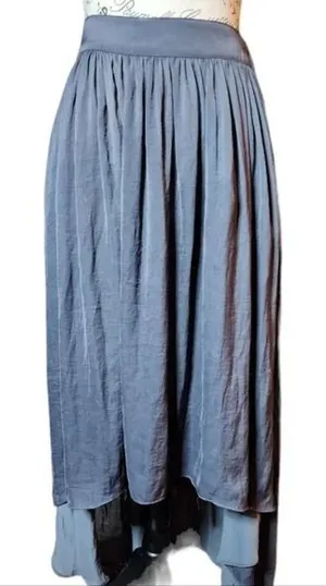 Zara Woman Hi/Low Grey Skirt Size Small thumbnail 1