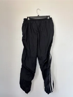 Vintage 90s Y2K Black & Silver Windbreaker Cheerleader Jogger Pants thumbnail 5