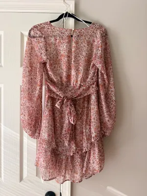 Pink floral dress thumbnail 3