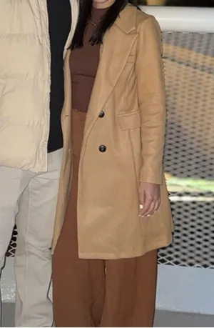 Stylish Tan Trench Coat Size XS thumbnail 2