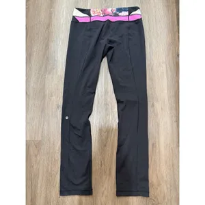 Lululemon Wunder Under Secret Garden Full Length‎ Straight Legging Reversible 10 thumbnail 3