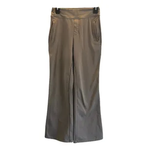 Halara High Waisted Wide Leg Pants Brown Pull On Stretch Trouser XS thumbnail 2