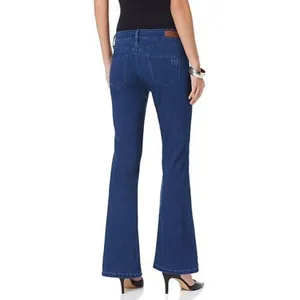 Hot in Hollywood Girlfriend Jeans Women Size M Blue Flare Leg Denim PA629616INV thumbnail 2