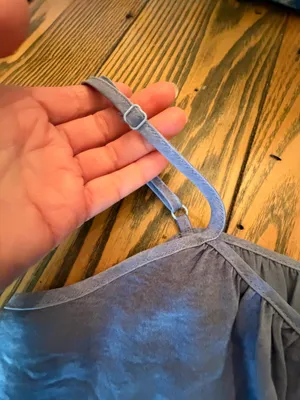 Aerie Blue Flowy Lightweight Tank Top Small thumbnail 3