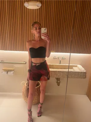 Urban Outfitters Velvet Bustier Crop Top thumbnail 2