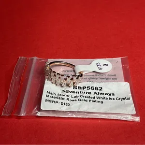 Bomb Party RBP5662 “Adventure Always” Crystal on Rose Gold Size 9 Ring NWT thumbnail 5