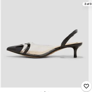 a new day Eleanor Glossy Black Heels perspects with heart toe size 6 thumbnail 8